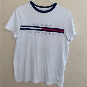 Tommy Hilfiger Stripe Signature Logo T-Shirt